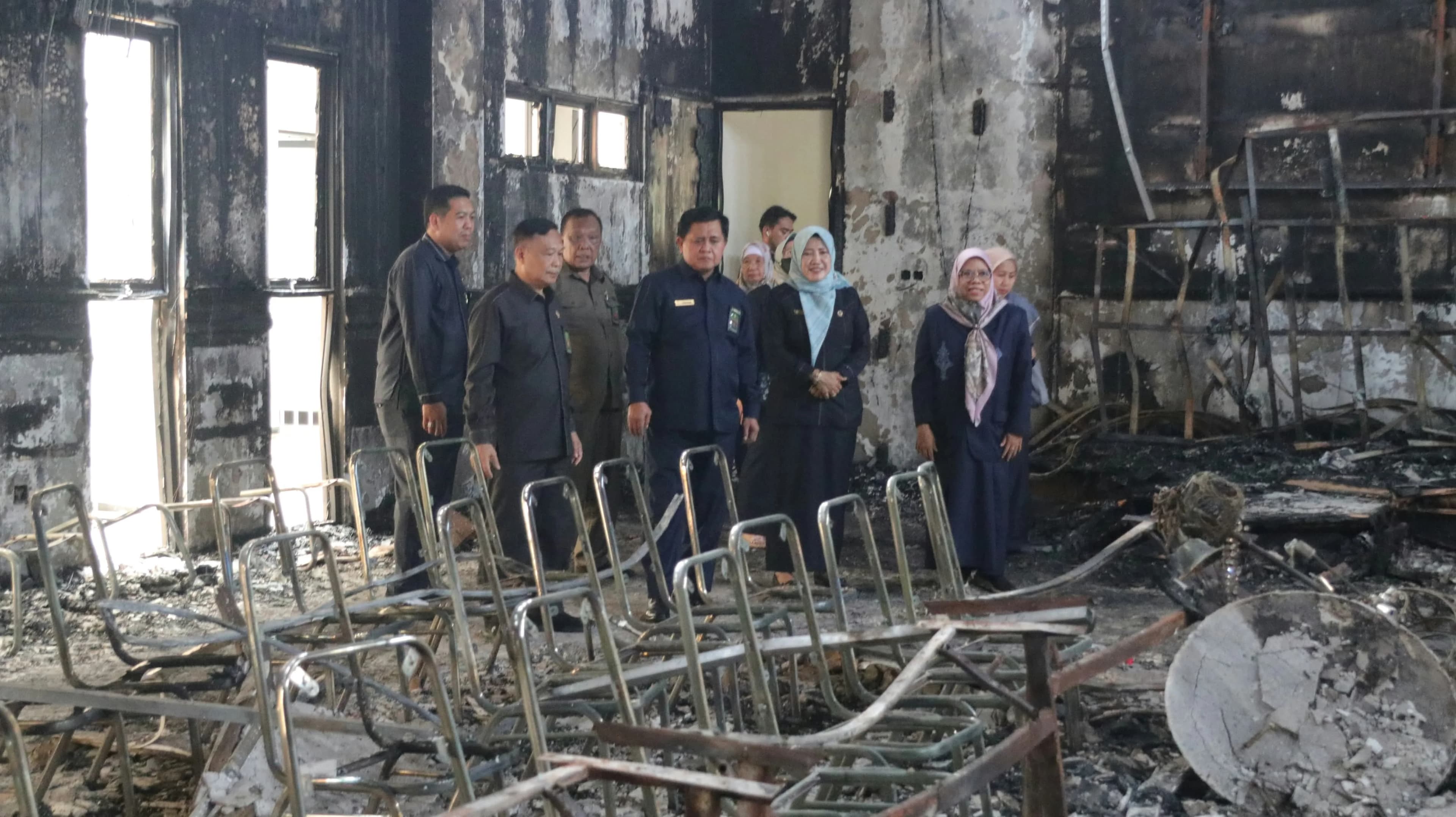 Sepekan Pascakebakaran PTA Banten, MA Salurkan Bantuan Sarana Kerja