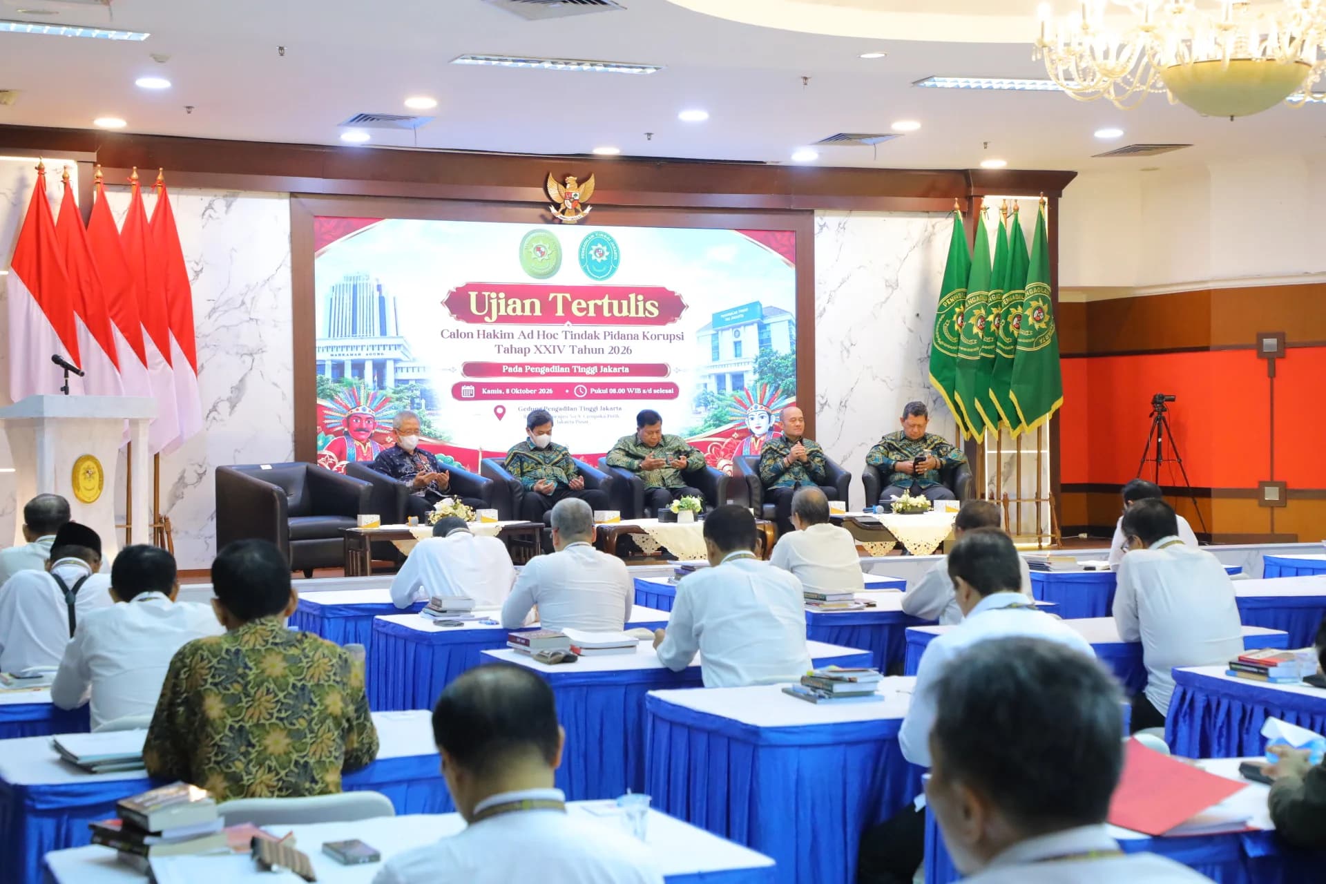 Wakil Ketua MA Bidang Non-Yudisial Tinjau Ujian Tertulis Seleksi Hakim Ad Hoc Tipikor Tahap XXIV di PT Jakarta